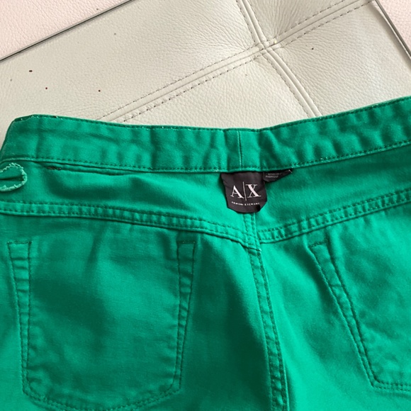 Armani Exchmge   ( AX) spring green cuff short shorts ♥️♥️ - Picture 10 of 12